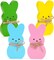 Easter Décor, 4 Pcs Bunny Table Decorations Wooden Spring Signs
